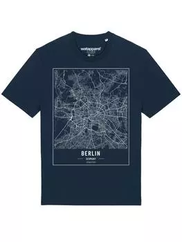 Футболка wat? Apparel, темно-синий