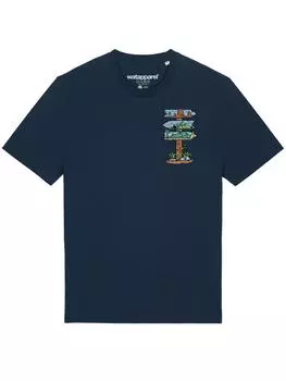 Футболка wat? Apparel, темно-синий