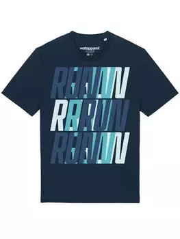 Футболка wat? Apparel, темно-синий