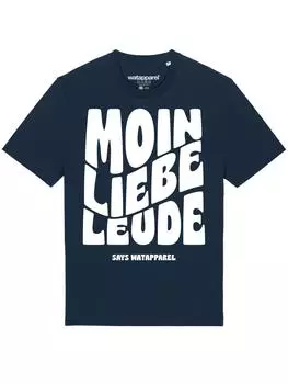 Футболка wat? Apparel, темно-синий