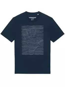 Футболка wat? Apparel, темно-синий