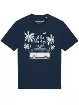 Футболка wat? Apparel, темно-синий