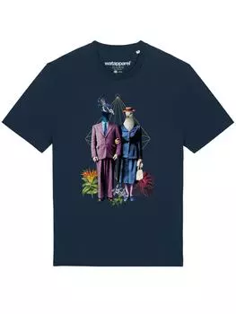 Футболка wat? Apparel, темно-синий