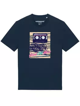 Футболка wat? Apparel, темно-синий