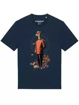 Футболка wat? Apparel, темно-синий