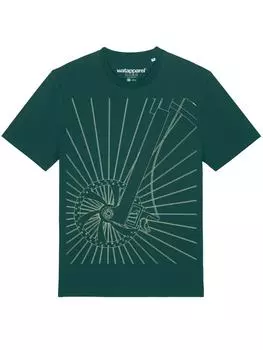 Футболка wat? Apparel, темно-зеленый