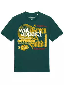 Футболка wat? Apparel, темно-зеленый