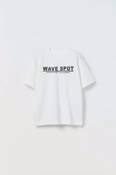 Футболка wave spot ZARA, белый