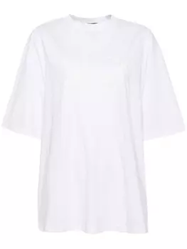 Футболка We11done Тедди близнецы, белый