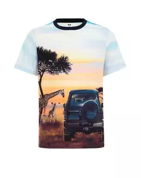 Футболка WE Fashion Shirt, цвет navy/sky blue