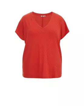 Футболка WE Fashion, темно-оранжевый