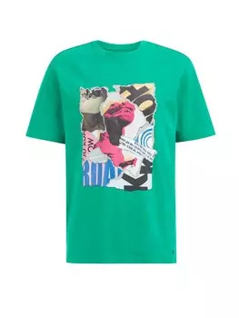 Футболка We Fashion, зеленый