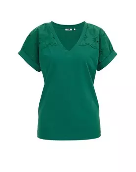 Футболка WE Fashion, зеленый