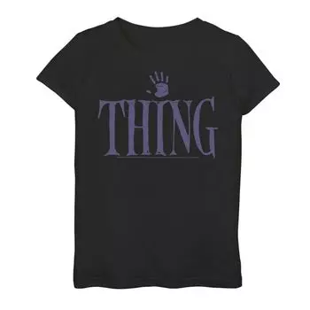 Футболка Wednesday Addams Fingers Thing для девочек 7–16 лет с графическим принтом Licensed Character