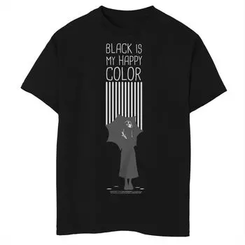 Футболка Wednesday Black Is My Happy Color для мальчиков 8–20 лет Licensed Character