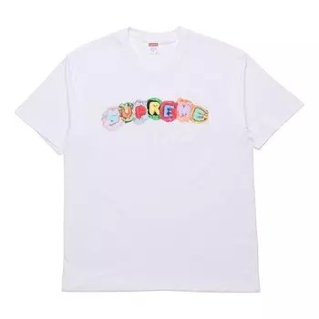 Футболка week 7 pillows tee logo short sleeve white Supreme, белый