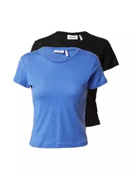 Футболка Weekday, голубовато-черный