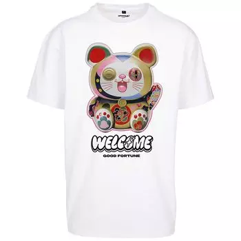 Футболка Welcome Cat Oversize T-Shirt Mister Tee, цвет Schwarz