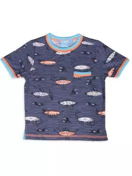 Футболка Westin с принтом Creature для маленького мальчика Bear Camp, темно-синий