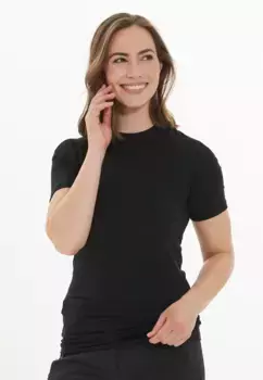 Футболка WHISTLER "Афина" с высоким круглым вырезом, черный