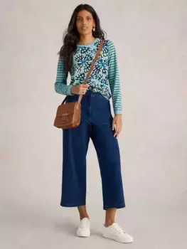 Футболка White Stuff Clara Cotton, цвет blue/multi