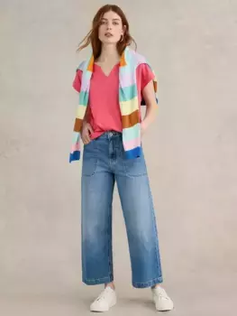 Футболка White Stuff Nelly Notch Neck, цвет light pink