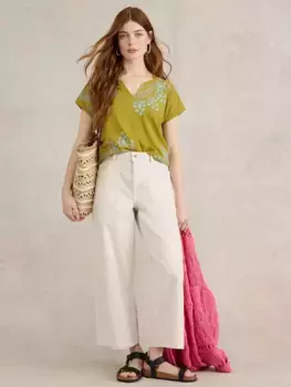 Футболка White Stuff Nelly Notch Printed, цвет chart