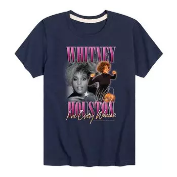Футболка Whitney Houston Every Woman для мальчиков 8–20 лет Licensed Character, синий