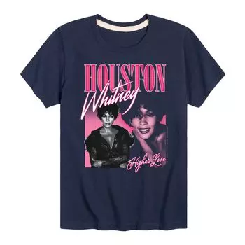 Футболка Whitney Houston Higher Love для мальчиков 8–20 лет Licensed Character, синий