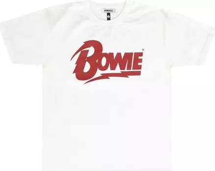 Футболка WHOLE Bowie Logo Tee 'Off White', кремовый