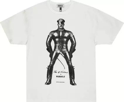 Футболка WHOLE Mirror Mod T-Shirt 'Off White', кремовый