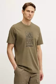 Футболка Wild Adidas Terrex, зеленый