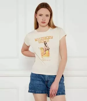 Футболка винтажная девушка r5 Regular fit Guess Jeans, желтый