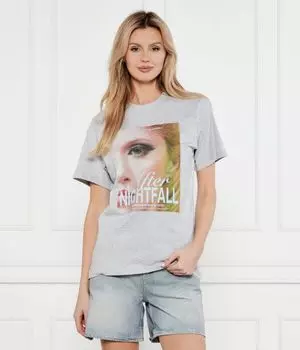 Футболка винтажная tee_14 Relaxed fit Hugo, серый