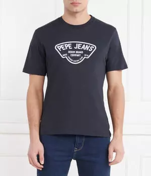 Футболка вишня Slim fit Pepe Jeans London, синий