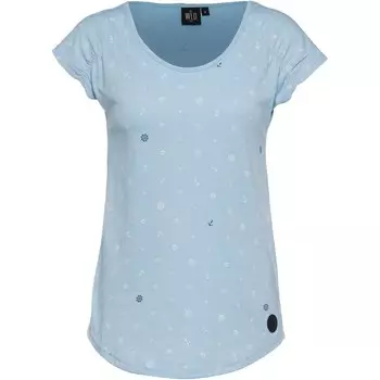 Футболка WLD Shirt Follow Rivers, цвет light blue/dark blue