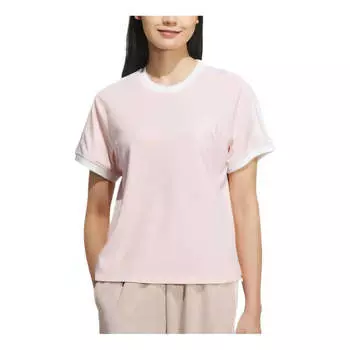 Футболка (WMNS) adidas Dance Sport T-Shirt 'Pink White', розовый