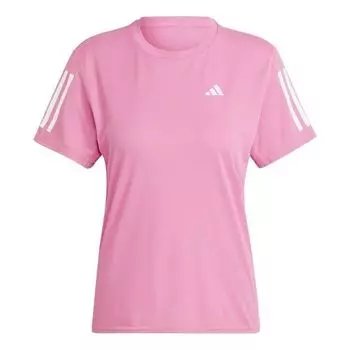 Футболка (WMNS) adidas Own the Run T-Shirt Asia Sizing 'Pink', розовый
