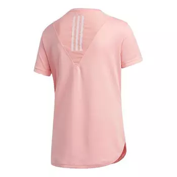 Футболка (WMNS) Adidas Training 3-Stripes Tee HEAT.RDY Pink FK9619, розовый