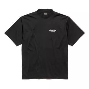 Футболка (WMNS) Balenciaga Beverly Hills T-shirt Medium Fit 'Black', черный