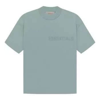 Футболка (WMNS) Fear of God Essentials SS23 T-Shirt 'Sycamore', зеленый