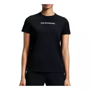 Футболка (WMNS) On Running Run-T T-Shirt 'Black', черный