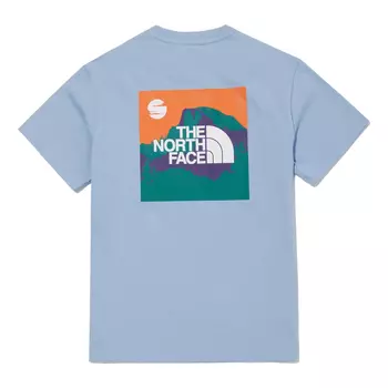 Футболка (WMNS) THE NORTH FACE Graphic T-shirt 'Blue', синий