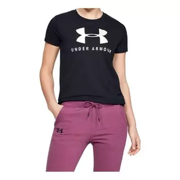 Футболка (WMNS) Under Armour Sportstyle Classic Round-neck Black, черный