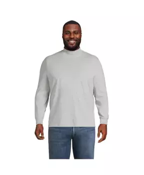Футболка-водолазка Big & Tall Super-T Lands' End, серый