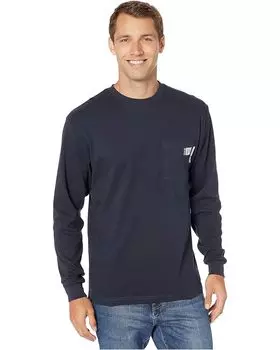 Футболка Wolverine FR (Flame Resistant) Long Sleeve, темно-синий