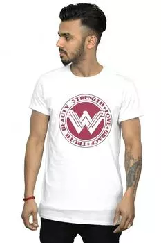 Футболка Wonder Woman Beauty Strength Love DC Comics, белый