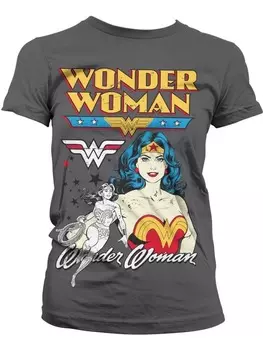 Футболка WONDER WOMAN, серый