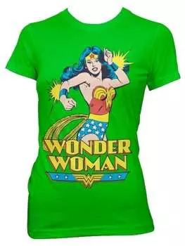 Футболка WONDER WOMAN, зеленый