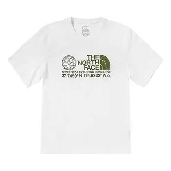Футболка woodcut dome t-shirt 'white' The North Face, белый